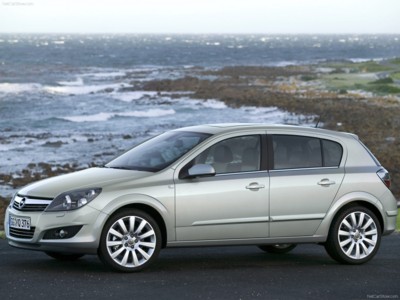 Opel Astra 2007 canvas poster