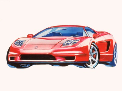 Acura NSX sketches 2002 Poster 521899