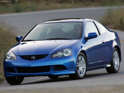 Acura RSX 2005 wooden framed poster