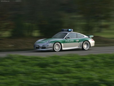 TechArt Porsche 911 Carrera S Police Car 2006 phone case