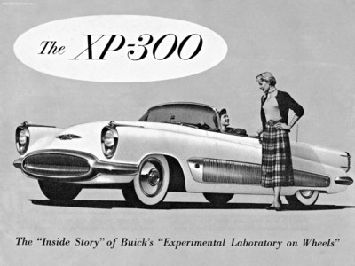 Buick XP-300 Concept 1951 wooden framed poster