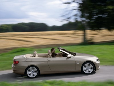 BMW 335i Convertible 2007 Poster with Hanger