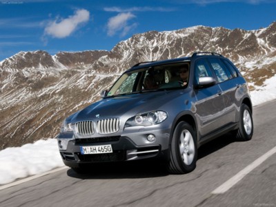 BMW X5 xDrive35d BluePerformance 2009 Poster with Hanger