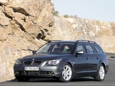 BMW 545i Touring 2005 Poster with Hanger
