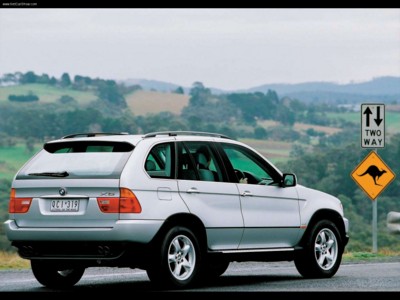 BMW X5 1999 Poster with Hanger