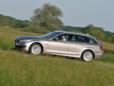 BMW 5-Series Touring 2011 metal framed poster