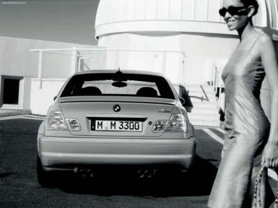 BMW M3 2001 metal framed poster