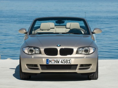BMW 1-Series Cabrio 2008 wooden framed poster