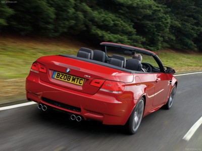 BMW M3 Convertible UK Version 2009 Poster with Hanger