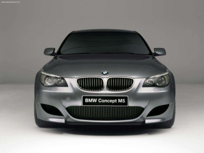 BMW Concept M5 2004 metal framed poster