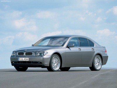 BMW 760i 2002 canvas poster