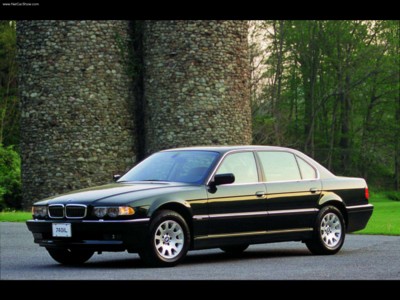 BMW 740iL 2001 Poster with Hanger