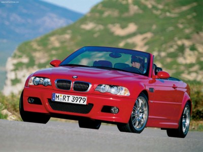 BMW M3 Convertible 2001 Poster with Hanger