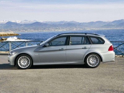 BMW 320d Touring 2005 Poster with Hanger