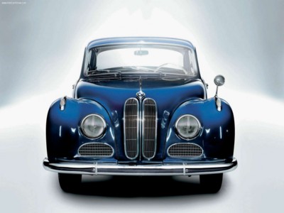 BMW 501 1952 metal framed poster