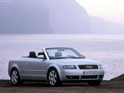 Audi A4 Cabriolet 2.4 2002 Poster with Hanger