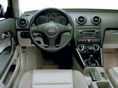 Audi A3 3-door 2003 canvas poster