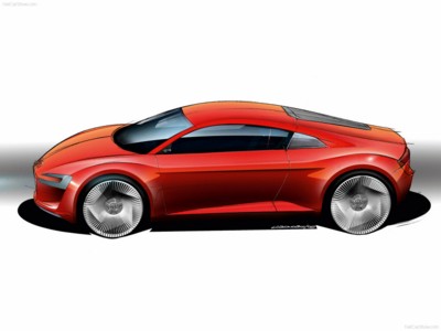 Audi e-tron Concept 2009 Poster with Hanger