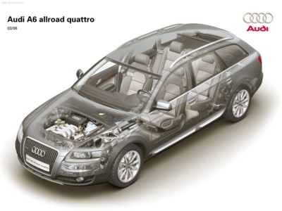 Audi A6 allroad quattro 2006 Poster with Hanger
