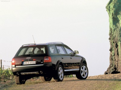 Audi allroad quattro 2003 wooden framed poster