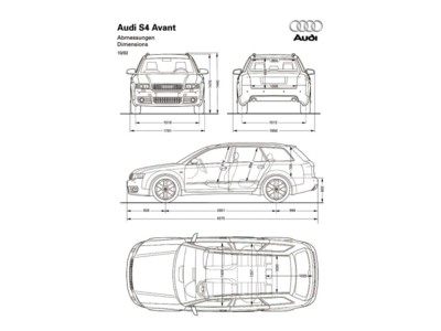 Audi S4 Avant 2002 Poster with Hanger