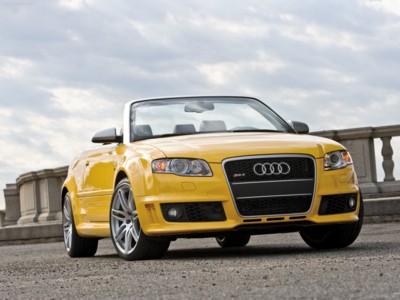 Audi RS4 Cabriolet 2008 Poster with Hanger