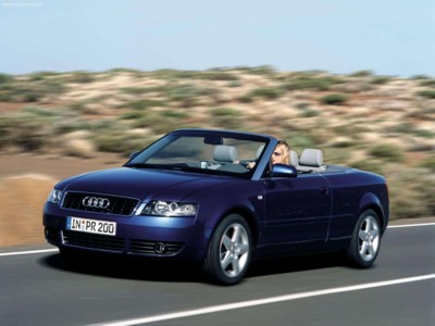 Audi A4 Cabriolet 3.0 2002 Poster with Hanger