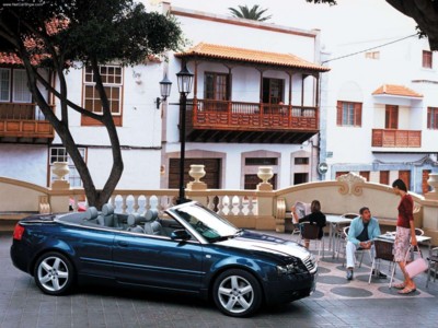 Audi A4 Cabriolet 3.0 2002 Poster with Hanger