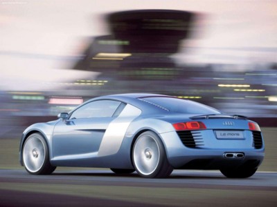 Audi Le Mans quattro Concept 2003 metal framed poster