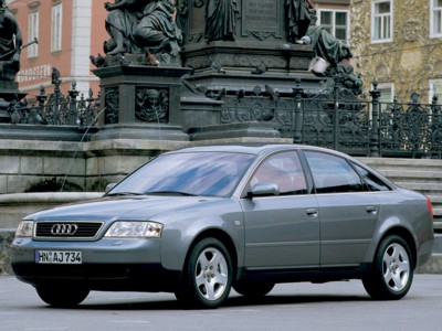 Audi A6 1999 metal framed poster