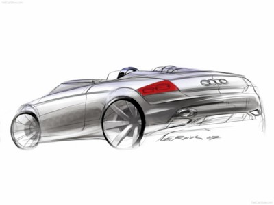 Audi TT clubsport quattro Concept 2007 metal framed poster