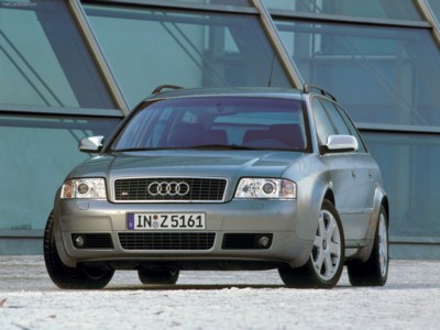 Audi S6 Avant 2002 metal framed poster