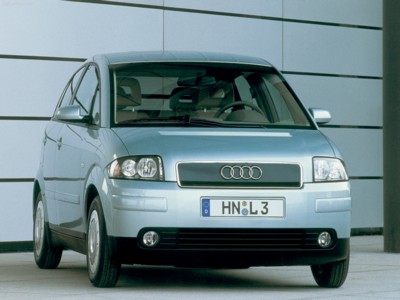 Audi A2 1999 metal framed poster