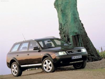 Audi allroad quattro 2003 metal framed poster