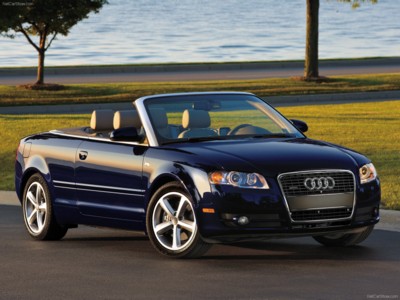 Audi A4 Cabriolet 2008 Poster with Hanger