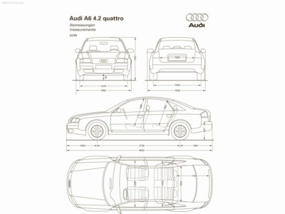 Audi A6 4.2 quattro 1999 magic mug #NC109484