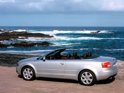 Audi A4 Cabriolet 2.4 2002 Poster with Hanger