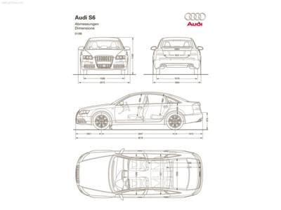 Audi S6 2006 tote bag