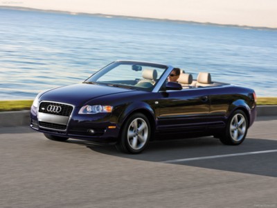 Audi A4 Cabriolet 2008 Poster with Hanger