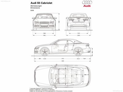 Audi S5 Cabriolet 2010 stickers 534009