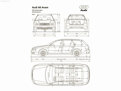 Audi A6 Avant 2001 Mouse Pad 534247
