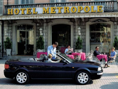 Audi A4 Cabriolet 1999 Poster with Hanger