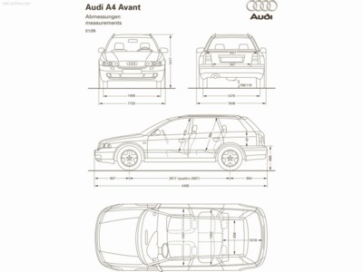 Audi A4 Avant 1999 tote bag #NC109108
