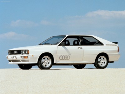 Audi quattro 1980 Poster with Hanger