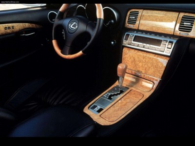 Lexus Sport Coupe Concept 2000 wooden framed poster