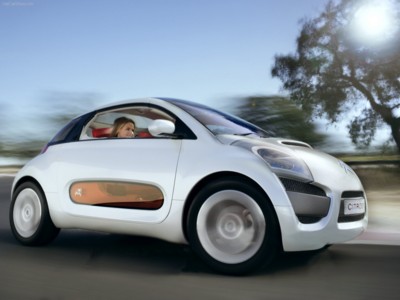 Citroen C-Airplay Concept 2005 wooden framed poster