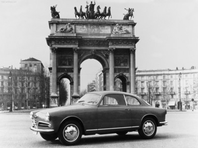 Alfa Romeo Giulietta Sprint 1954 poster