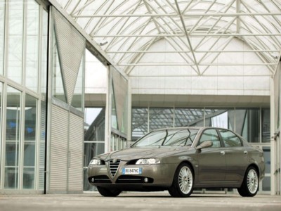 Alfa Romeo 166 2004 metal framed poster