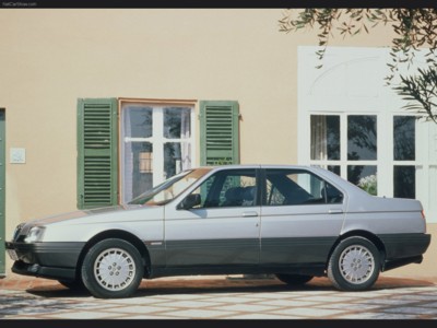 Alfa Romeo 164 1987 metal framed poster