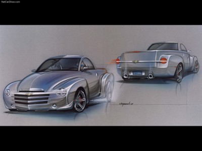 Chevrolet SSR Concept 2000 Poster with Hanger